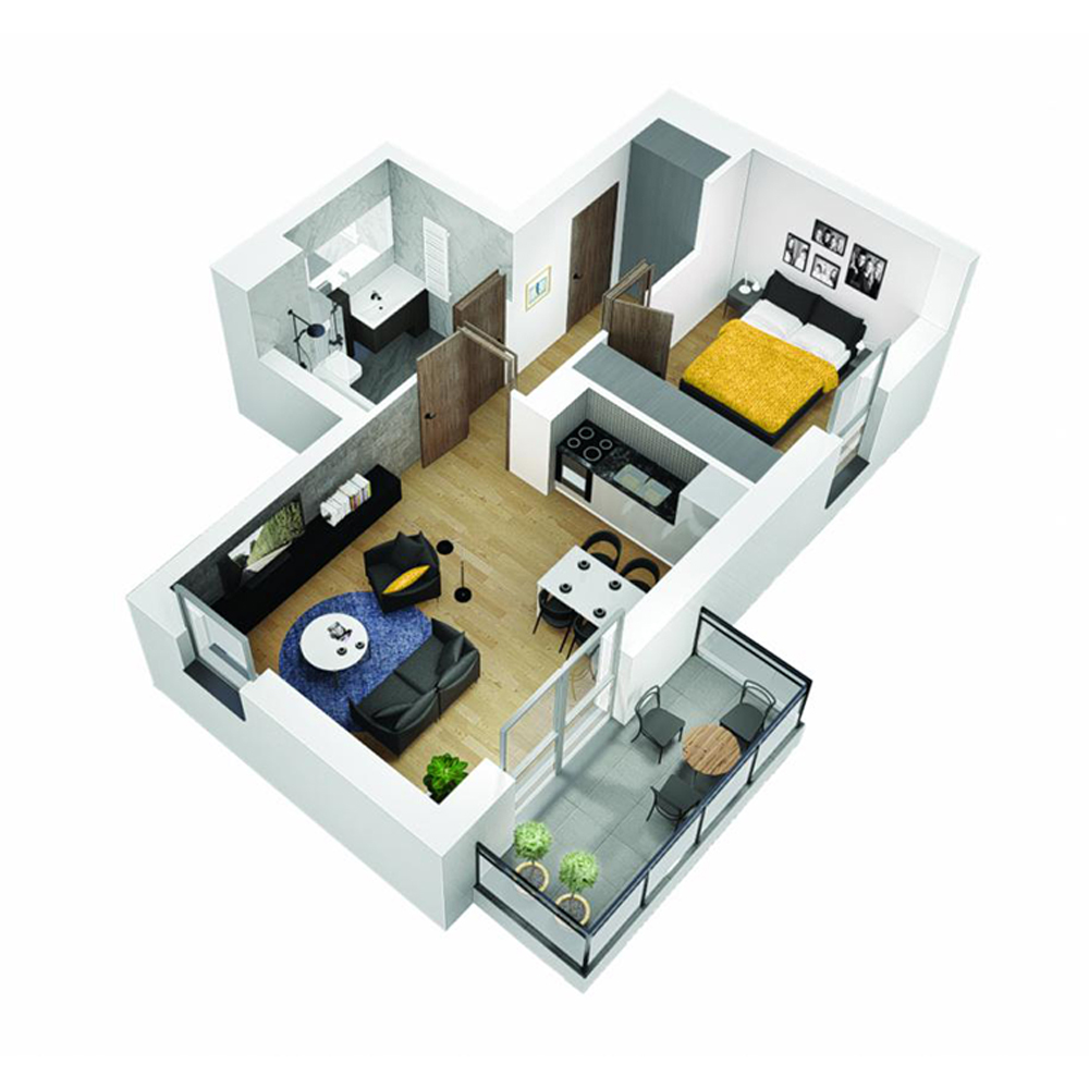 Mieszkanie 2-pokojowe OU-4-1