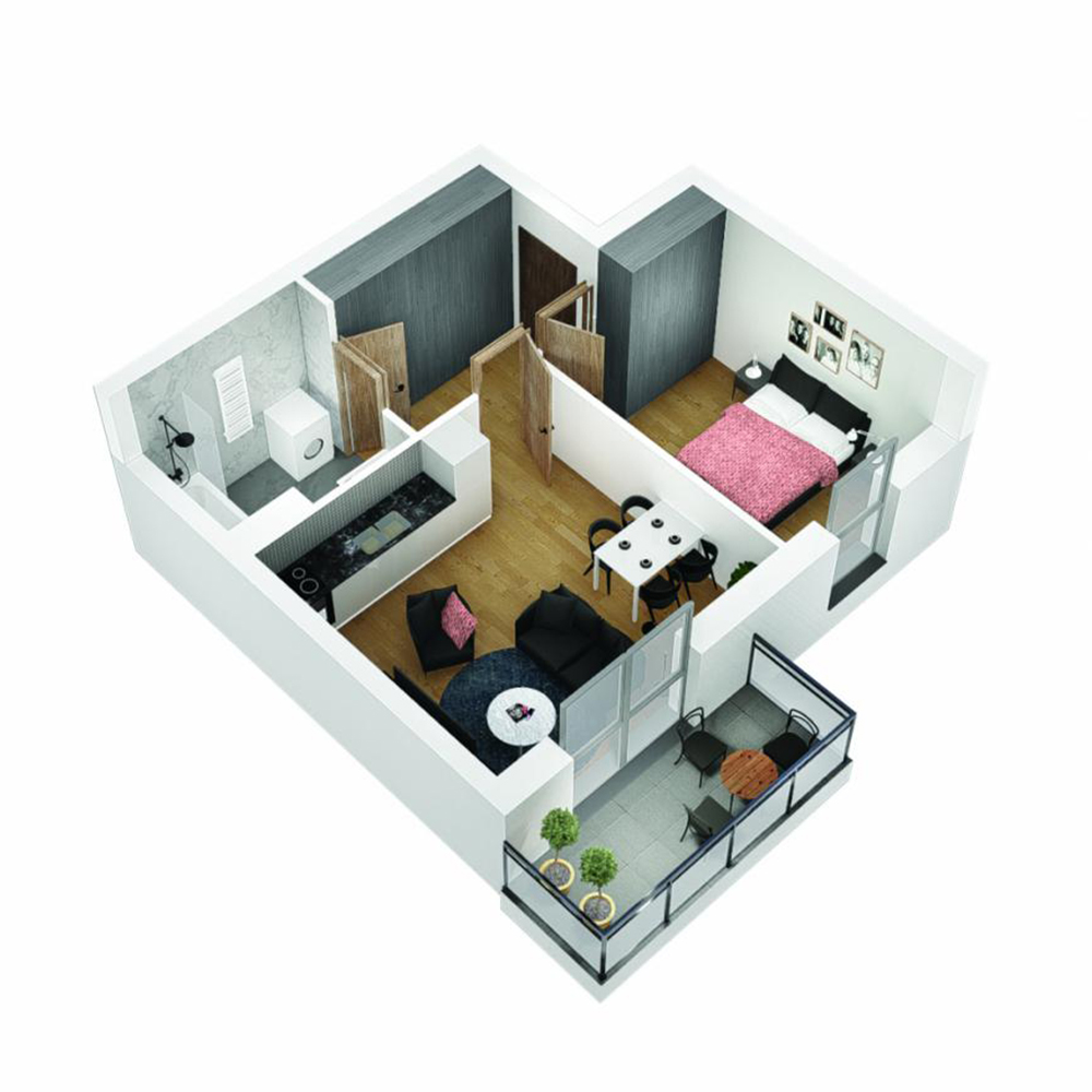 Mieszkanie 2-pokojowe OU-6-25