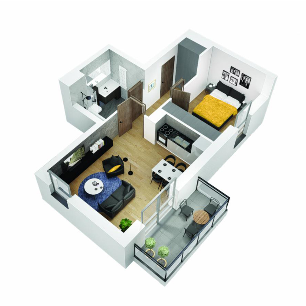 Mieszkanie 2-pokojowe OU-6-6