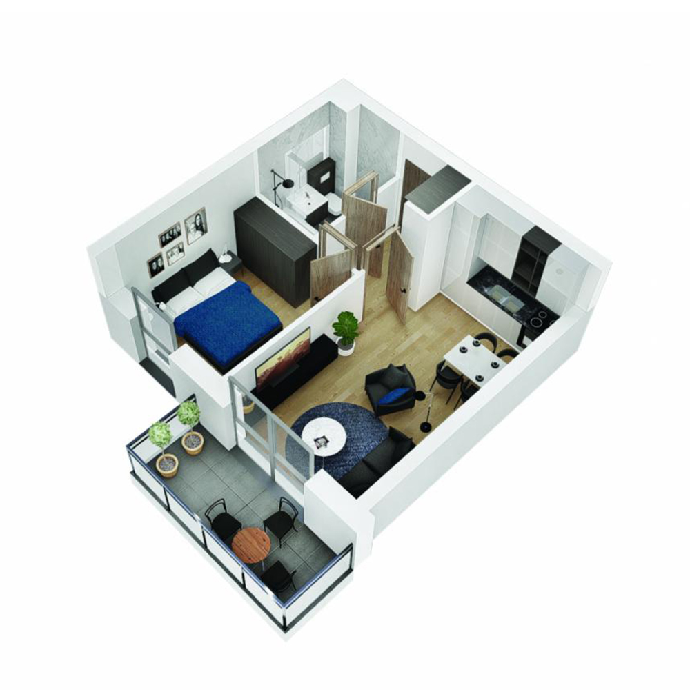 Mieszkanie 2-pokojowe OU-4-33